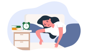 Woman can not sleep